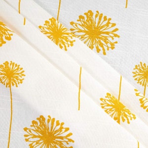 Slub canvas linen look Faux Roman Shade. Flat Roman Shade Valance. Fake Roman Shade Valance. Fake Valance Dandelion Yellow white valance.