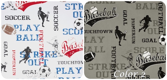 Sports Curtains Boys Curtains Drapery Panels Window Treatment Etsy