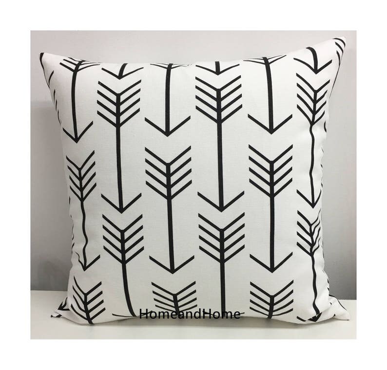 Pillow Cover Zipper Closure Arrow Pillow Gold Metallic Etsy