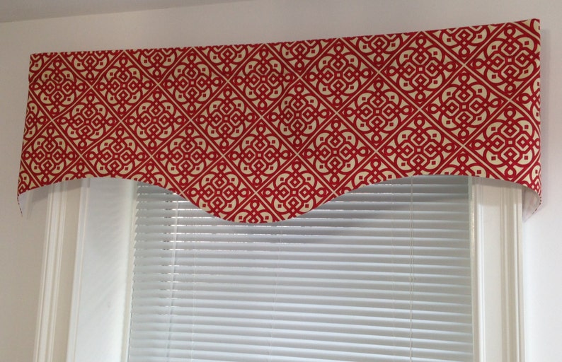 Scalloped Valance 52 X 16 50 X 16 Window Valances Waverly Lace Etsy