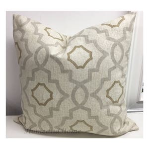 Kussensloop Rits Sluiting Metaal Mist grijs beige crème Euro Shams Sierkussen lumbale 14x14 12x16 16x16 18x18 20x20 22x22 24x24 26x26