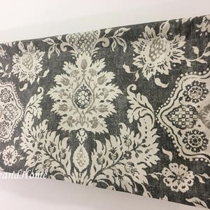 Cenefa gris Cenefa de cocina sin forro o forrado Cocina Ventana personalizada Tratamientos de ventanas de cenefa