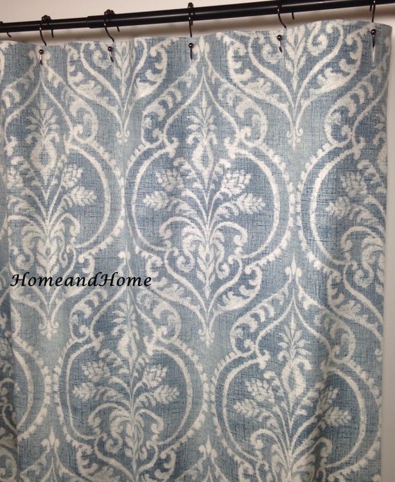 damask shower curtain