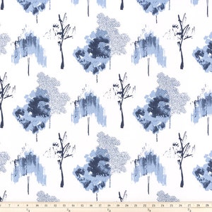 Sycamore Vintage Indigo blue navy blue shower curtain Tree long shower curtain Extra wide shower curtain extra long shower curtain Stall