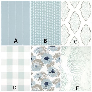 Finta ombra romana. Ombra romana piatta Valance. Falso mantovana ombra romana. Spa Blue Valance. Blu Neve Blu Blu Bianco.
