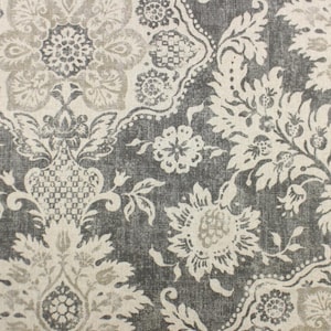 Large-scale flower leaf Faux Roman Shade Flat Roman Shade Valance Fake Roman Shade Valance Fake Valance Shade beige gray