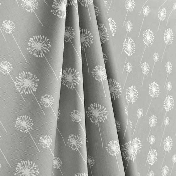 Gray shower curtain Small Dandelion Grey White Stall shower curtain 54 x 78 72 x 84 96 108 long shower curtain extra wide
