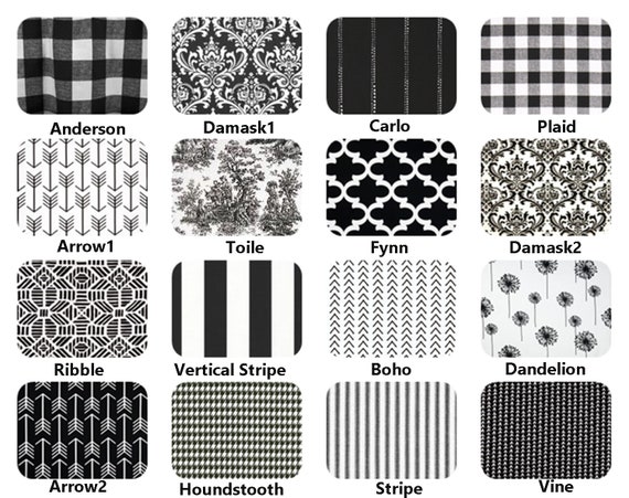 Window Curtain 50 Pair Black White Curtains Drapery Etsy