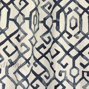 Blue White Valance 50 x 14 50 x 16 50 x 18 Slub Linen look blue valance Curtain Valance Topper Window Valance Kitchen Valance Custom valance