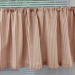 Bauernhaus Volants Rote Haferflocken Cafe Vorhänge. Bauernhaus Dekor Küche Volant. Rot Inlett Streifen Volant Vorhang Fenster Volant