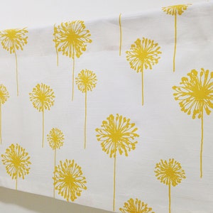 Dandelion Valance Dandelion Cafe curtains Yellow White Kitchen Valance Bathroom Curtains. Bathroom valance. Curtain Valance Kitchen Curtains