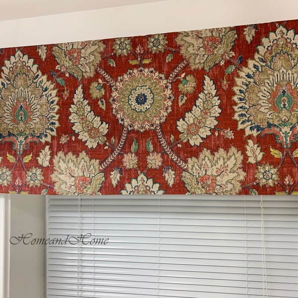 Waverly Red Satin Chenille Stripe Lined Curtain Panels – 54"x83", Rod Pocket, Traditional