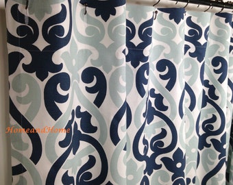 Longshore Tides Abigayle Nautical Semi-Sheer Rod Pocket Single Curtain Panel & R