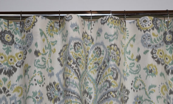 Custom Fabric Shower Curtain Stall 54 X, 72 X 78 Blue Shower Curtain