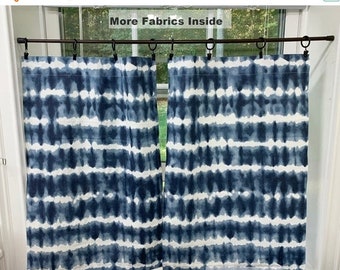Window Curtain Valance Royal Blue Kona Cotton  fabric 42"wide 15" long 