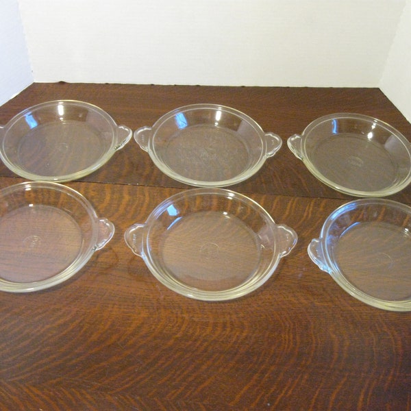 Vintage Pyrex Tart Plates With Side Handles  Small Pie Plates   Have Five Sold Individually   Old Pyrex Label