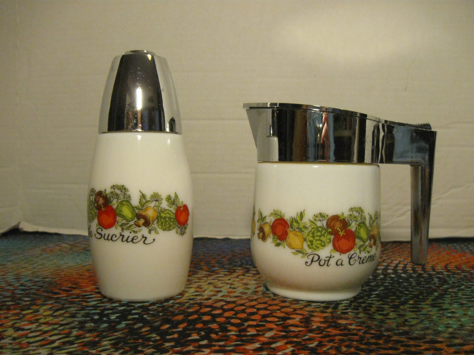 Vintage Gemco Creamer and Sugar Dispenser Set Spice of Etsy