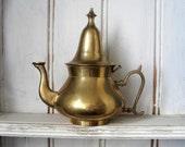 Vintage Brass COFFEE POT Turkish Dallah Metal Coffee Pot BOHO Decor Brass Ornament Collectible Brass Small Brass Pot Brass Pitcher Bedouin