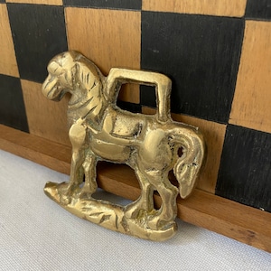 Vintage PONY Horse Brass Decorative Brass Ornament Collectible Brass Vintage Wall Hanging Plaque English Shire Horse MANCAVE Gift