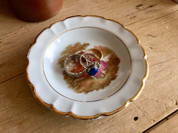 Vintage FRENCH Decorative Pin or Trinket Dish LIM… - image 5