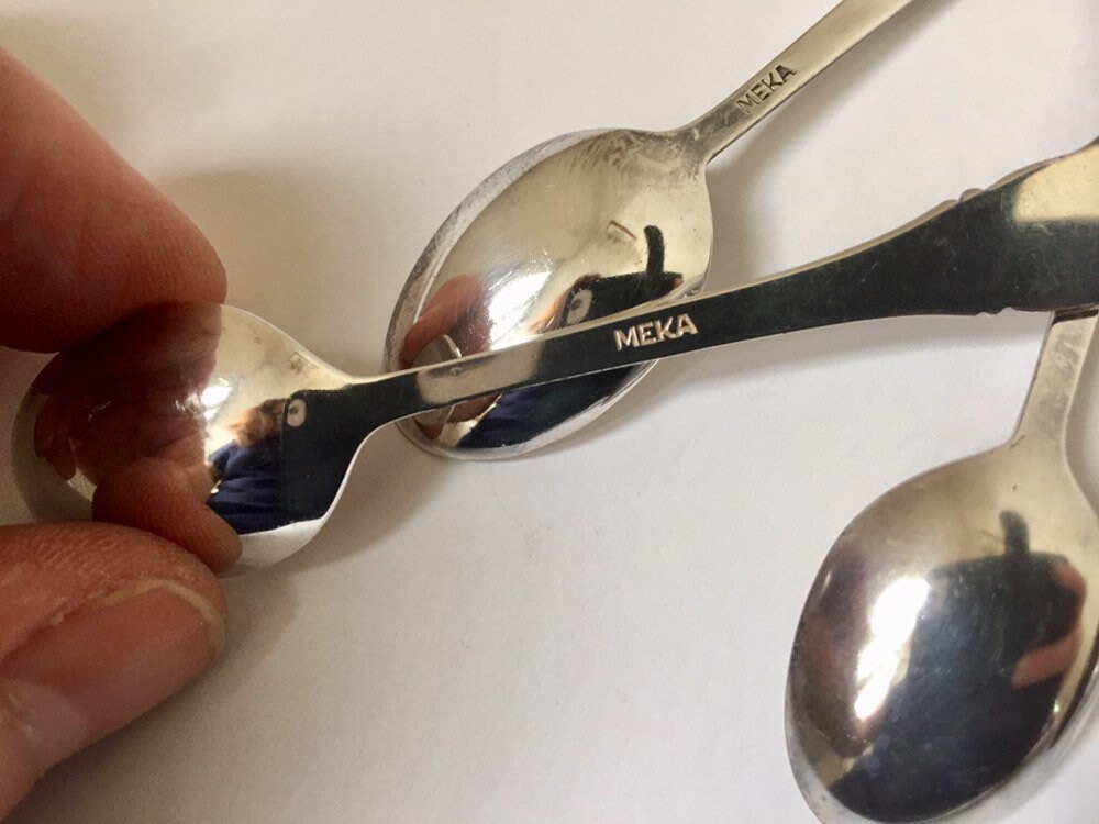 MEKA DENMARK デミタススプーン ヴィンテージ シルバーメッキ コーヒー