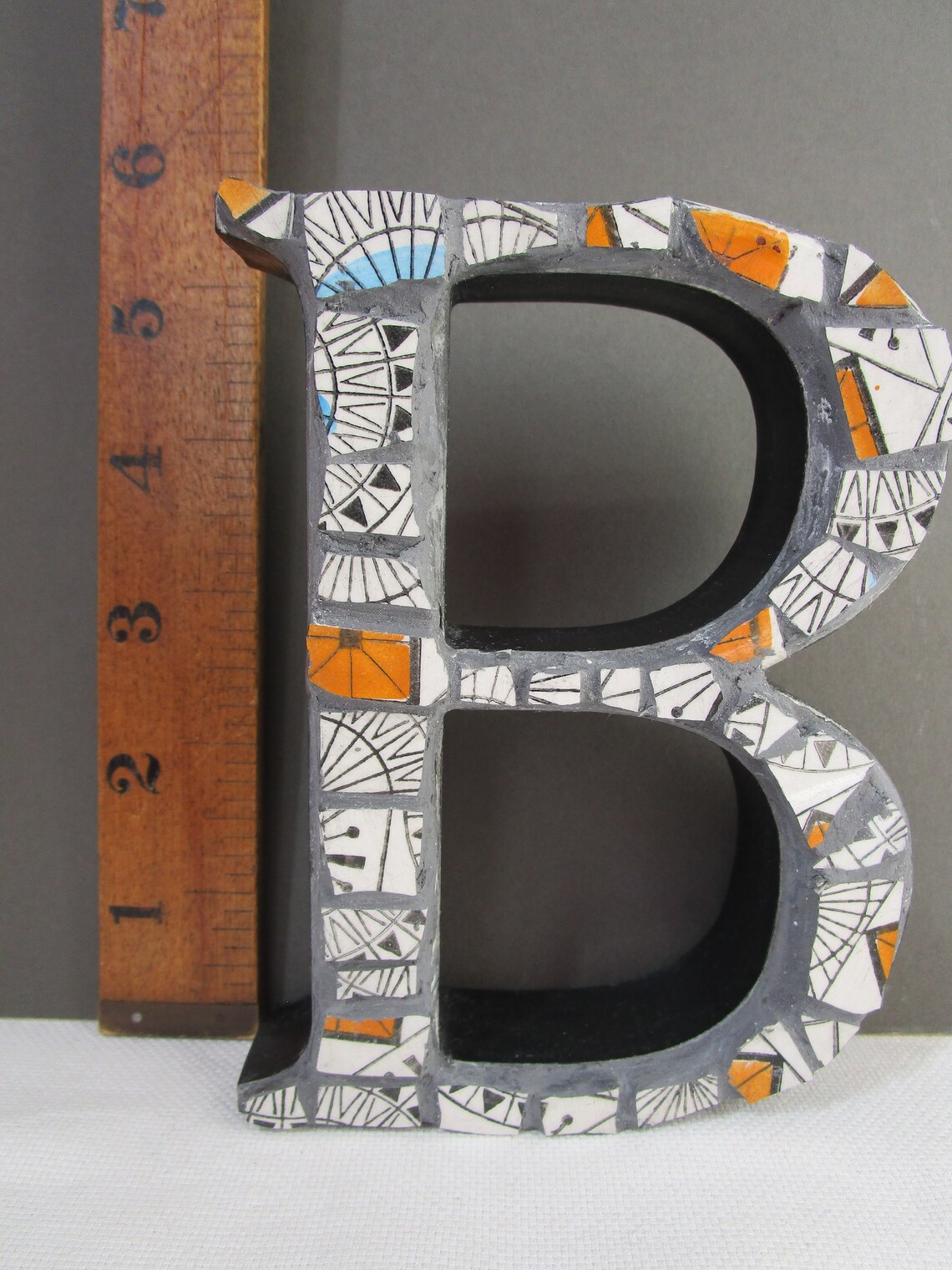MOSAIC Letter 'B' Mid Century Vintage China Kathie Etsy UK