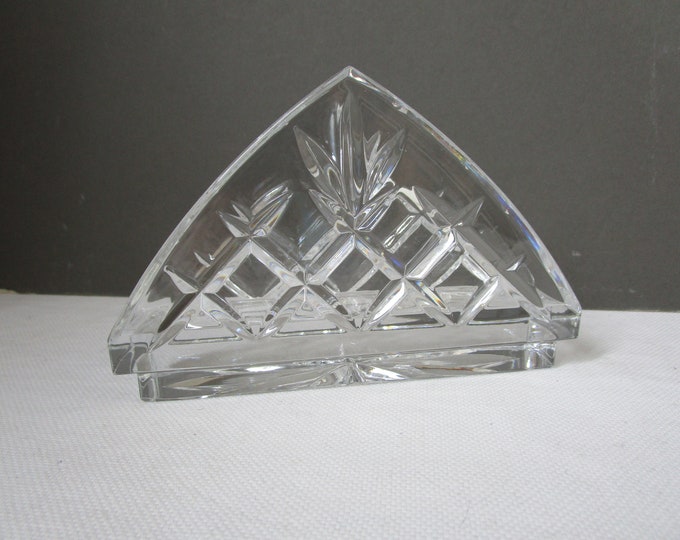 Cut Glass NAPKIN HOLDER Vintage Glass Retro Glass Glass Etsy UK
