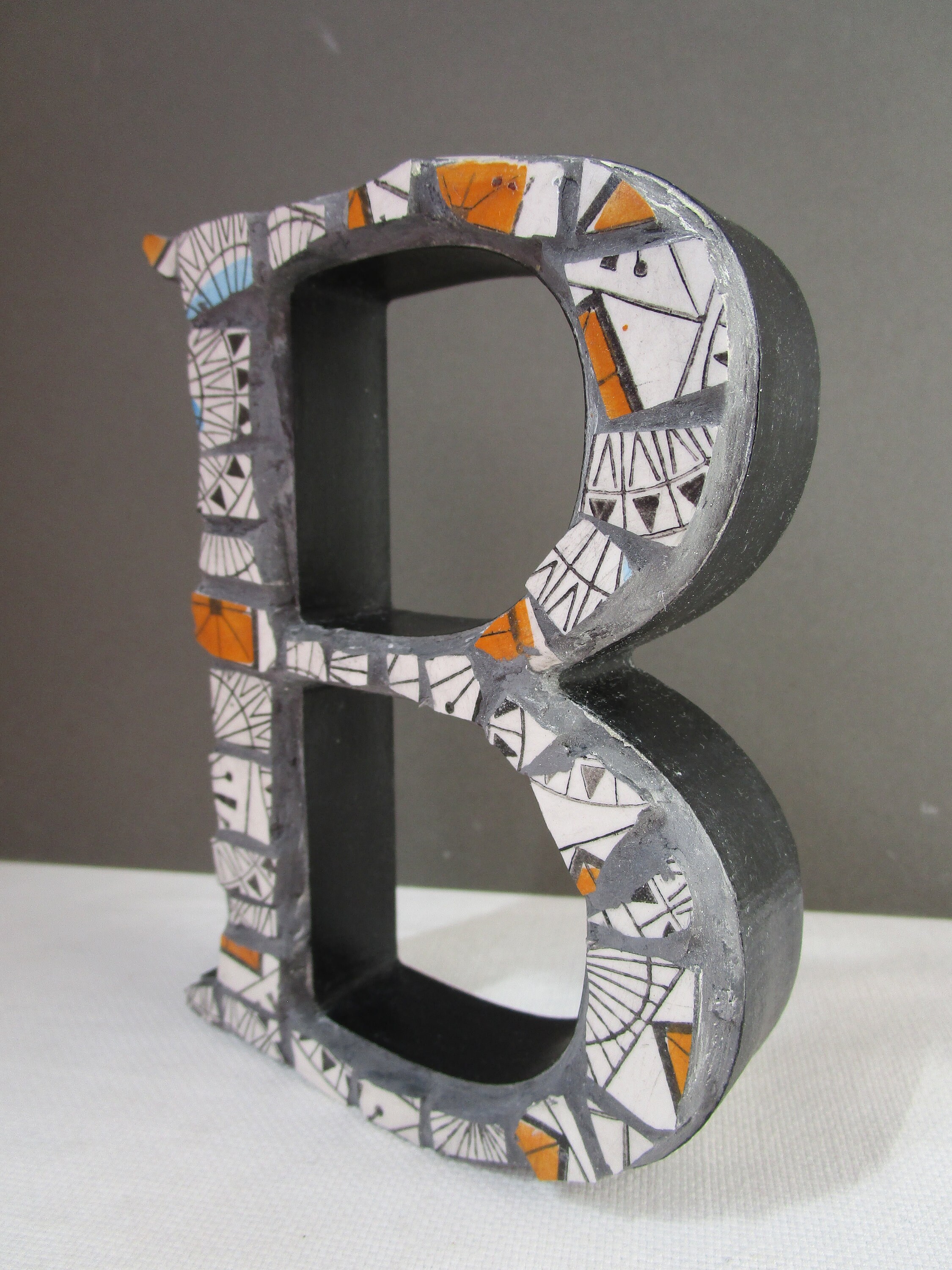 MOSAIC Letter 'B' Mid Century Vintage China Kathie Etsy UK