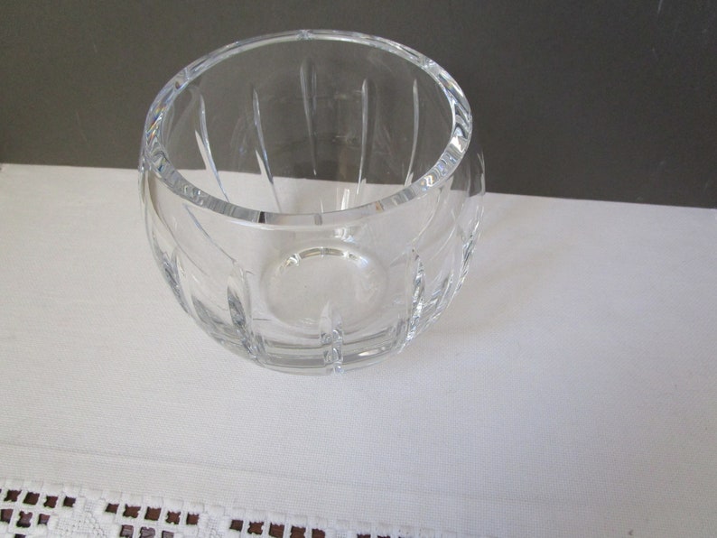 LEAD CRYSTAL Clear Glass POSY Bowl Cut Glass Bowl Heavy Glass - Etsy UK