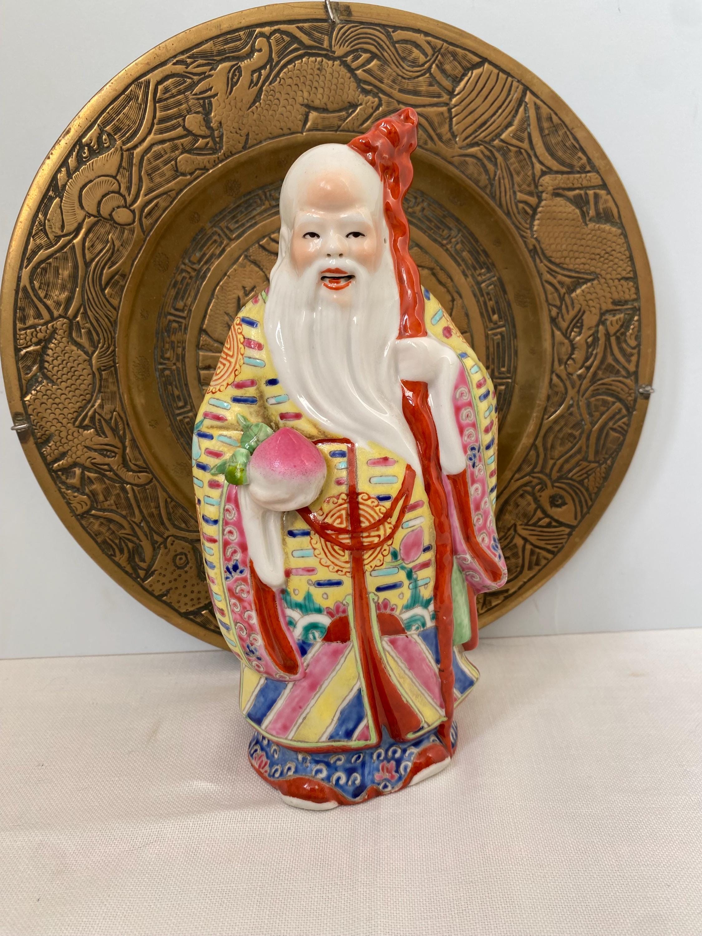ヴィンテージ中国製置物セット 幸運・繁栄・長寿の神様 3体セット 