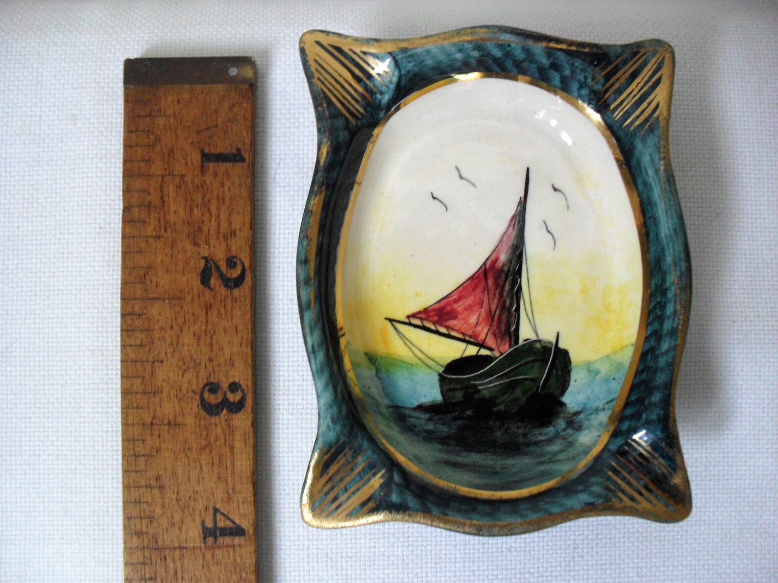 Art Nouveau China ASHTRAYS Sailing Boat Ashtrays PAIR ANTIQUE Etsy