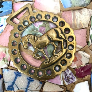 Vintage HORSE Brass Collectible Brass Horse Décor VINTAGE Décor Pub Decor Wall Hanging Plaque English Shire Horse Hearth Décor Horse Lover