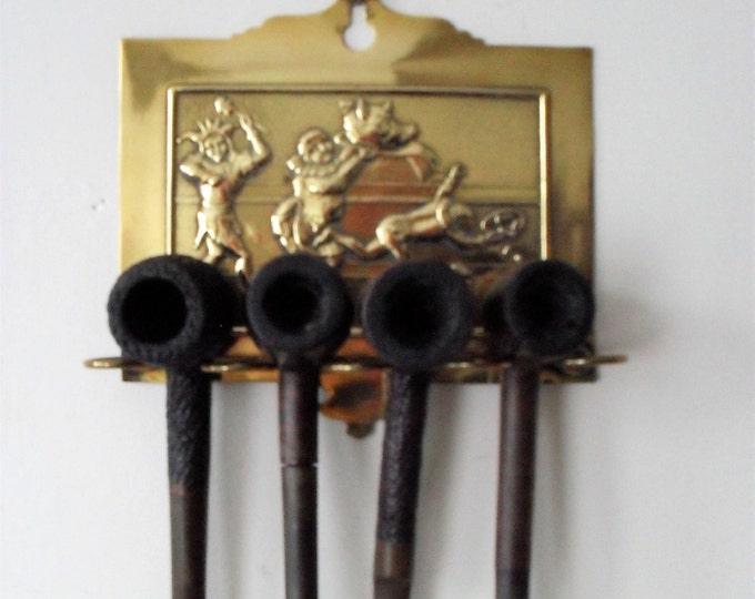 Vintage Brass PIPE RACK Brass Curio 1930s/40s Brass Etsy UK