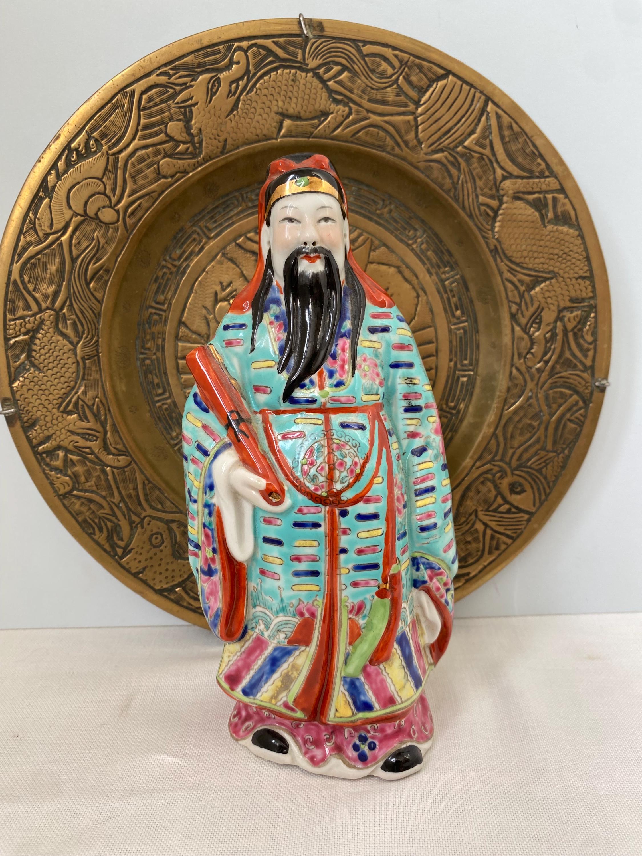 ヴィンテージ中国製置物セット 幸運・繁栄・長寿の神様 3体セット 