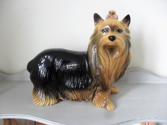 Large Yorkshire Terrier Figurine Coopercraft Dog Figurine Dog Etsy
