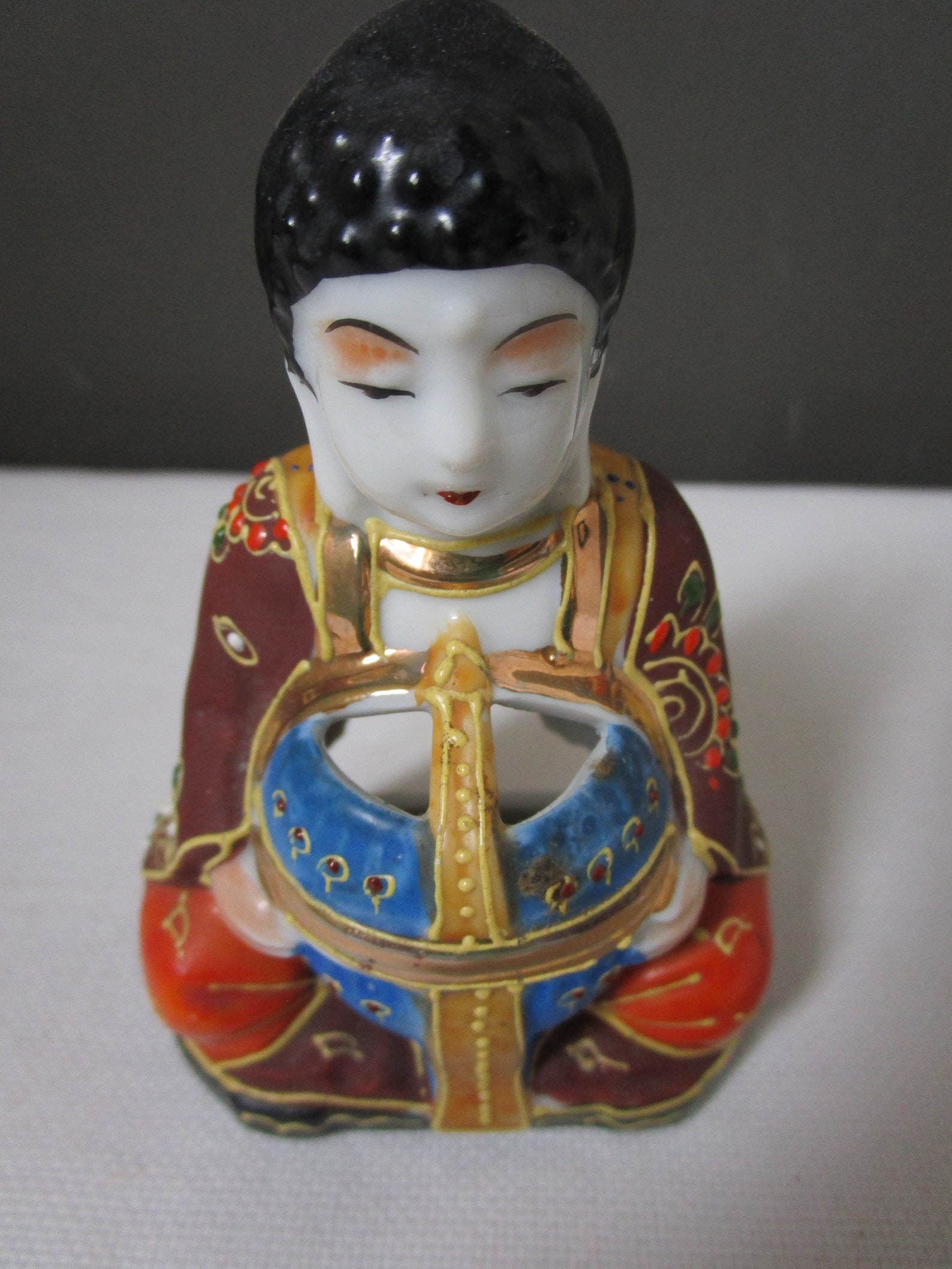 Vintage JAPANESE MORIAGE Incense Burner BUDDHA Japanese Etsy
