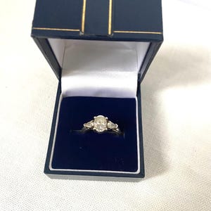 Vintage 925 Silver Multi CZ Stone Ring Sterling Silver Vintage Silver Jewellery Size M 1/2 UK / 6 1/2 US Silver Ring