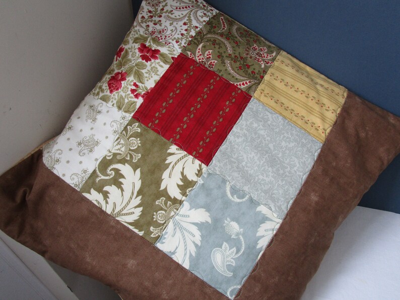 Patchwork CUSHION COVER Vintage Patchwork Cushion Cover Etsy UK