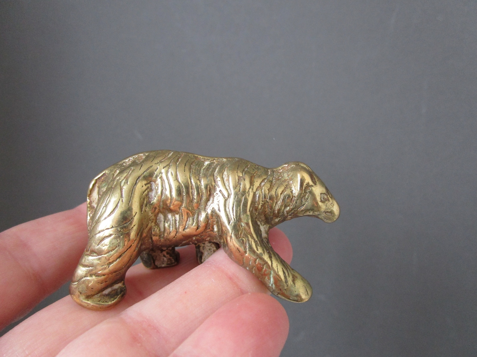 Vintage BRASS POLAR BEAR Brass Ornament Paperweight Etsy UK