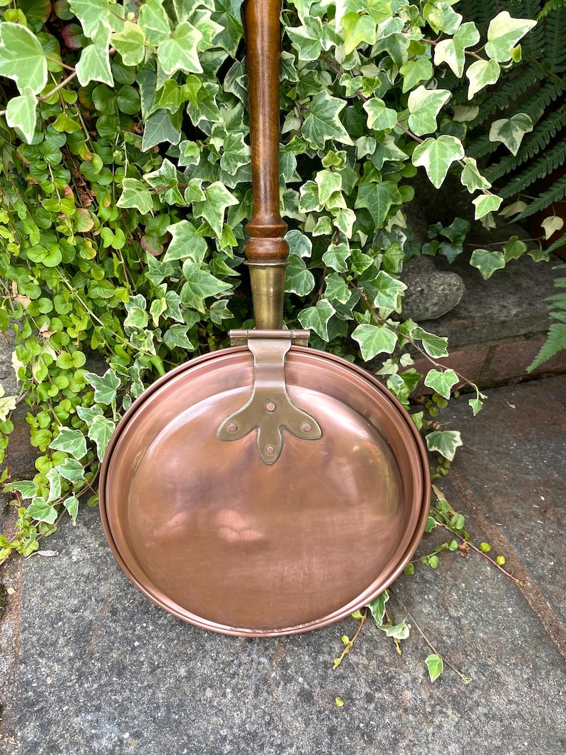BRASS & COPPER Bed Warming Pan VINTAGE Wall D??cor Vintage Home Bedroom