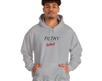 Filthy Softball Hoodie | Softball Team Shirt, softball player, girls fastpitch, field gear, softball apparel