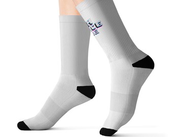 Sublimationssocken, Edm, House-Musik, Musikfestivalkleidung, coole Socken, heiße Socken, Mädchensocken