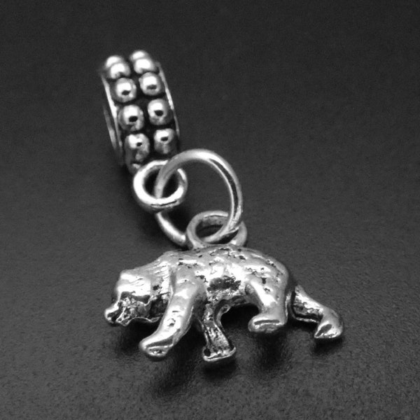 Bear Charm Necklace Etsy