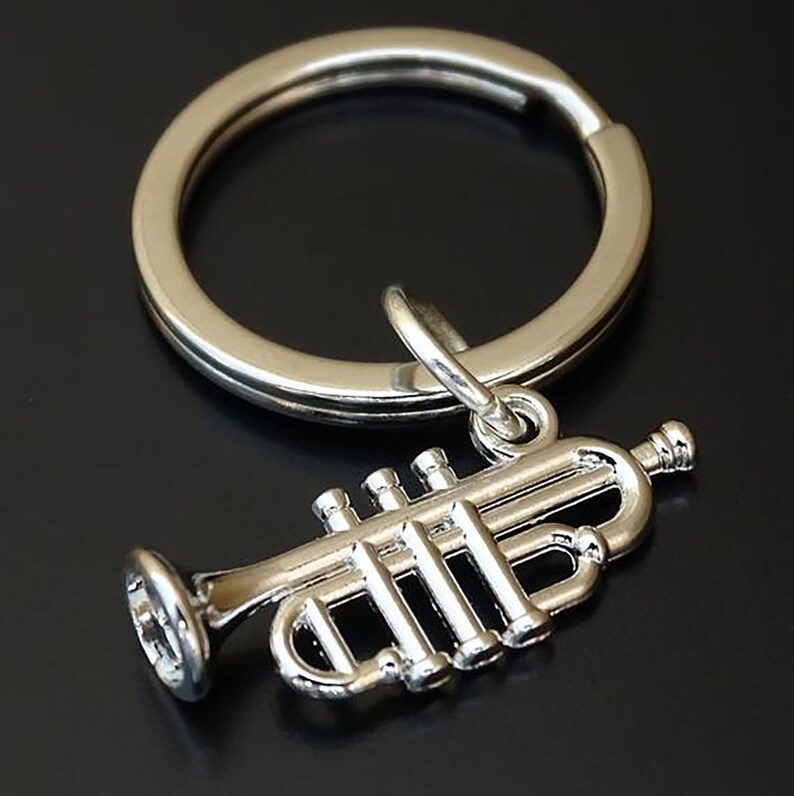 Trumpet Keychain Trumpet Charm Trumpet Pendant Trumpet Etsy