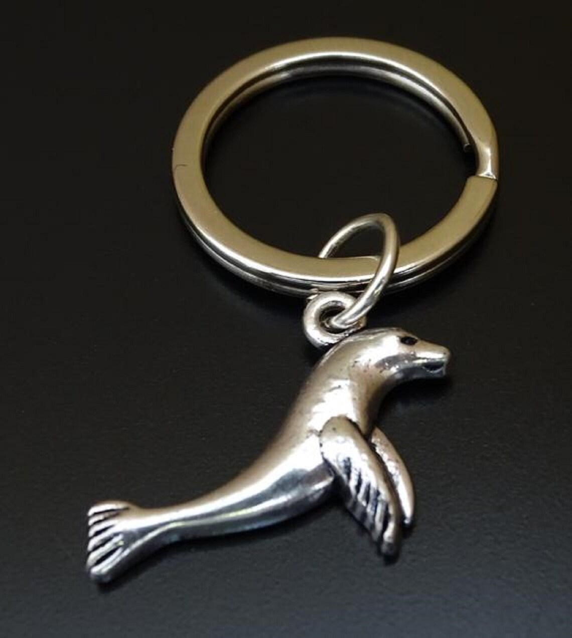 Harbor Seal Keychain Seal Pendant Seal Charm Seal Key Etsy