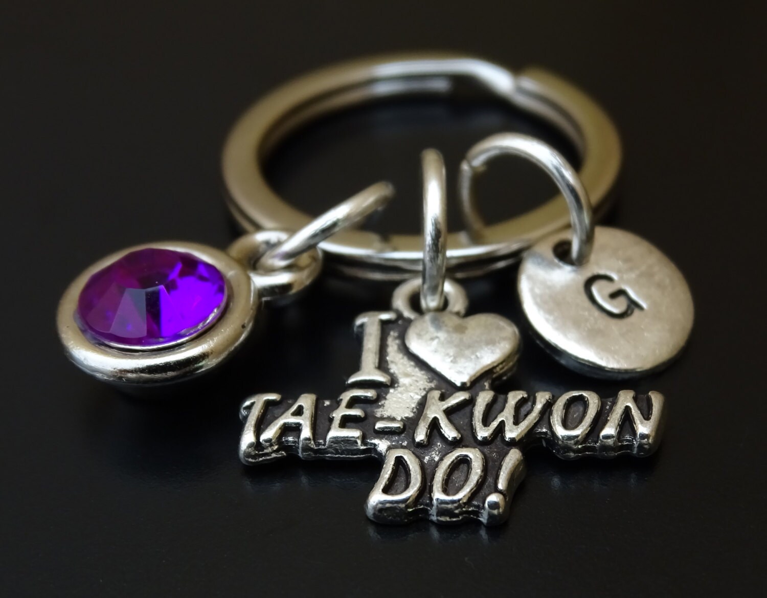 Taekwondo Keychain Custom Keychain Custom Key Ring Etsy
