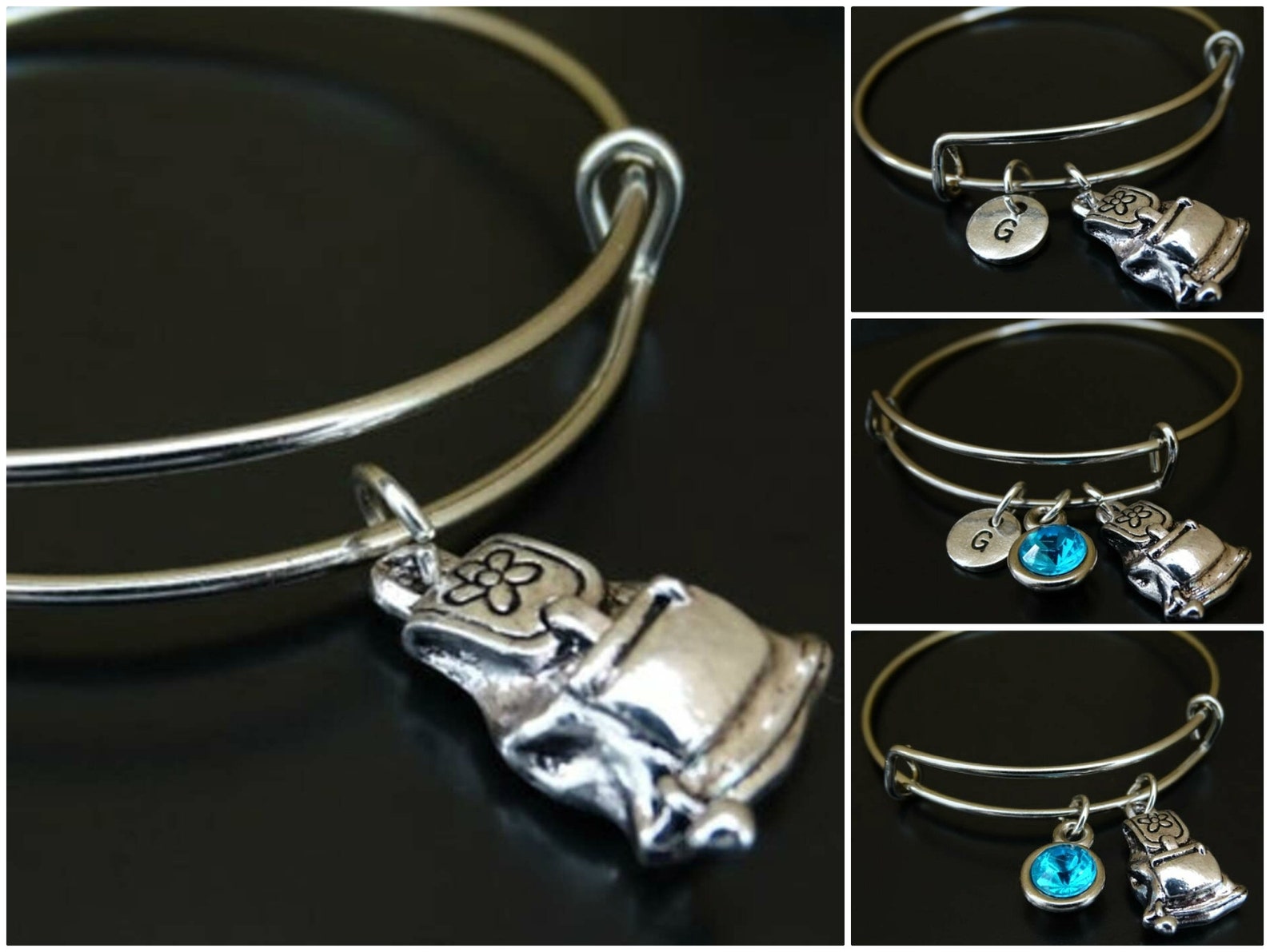 Backpack Bracelet Backpack Charm Backpack Pendant Etsy