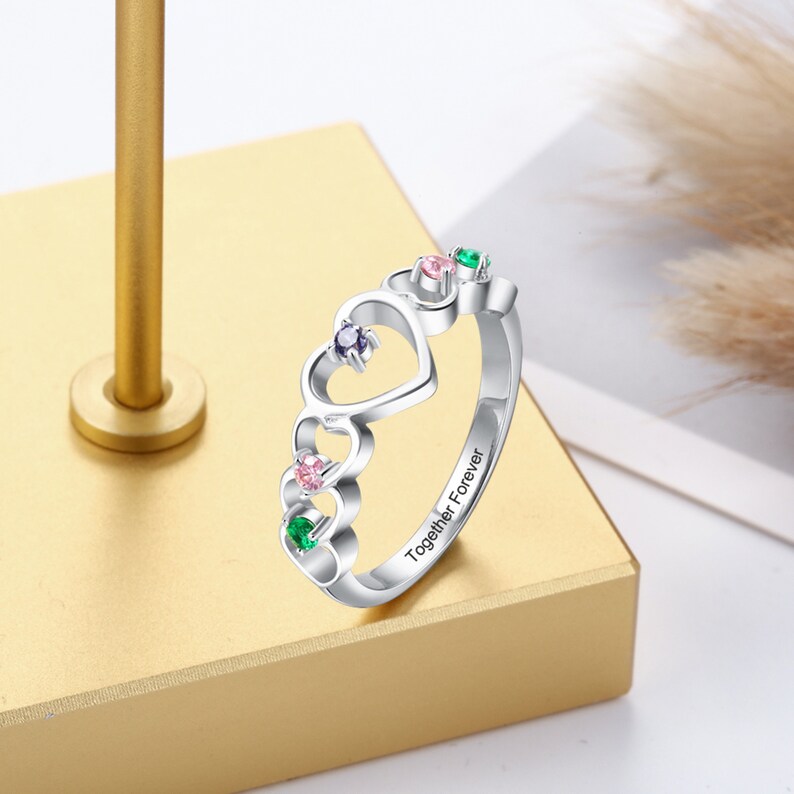 Family Birthstone Rings for Mom - Talisa - meaningful personalized gifts