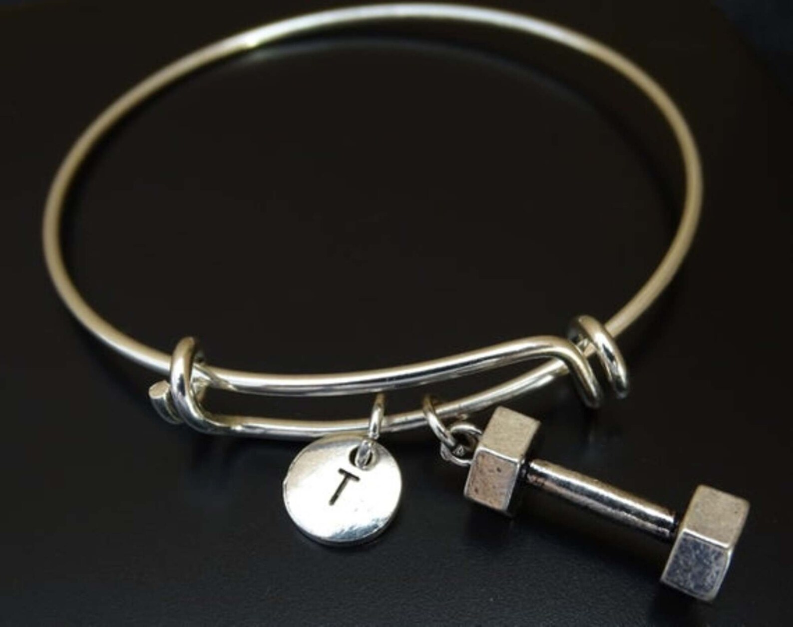 Barbell Bracelet Barbell Charm Barbell Pendant Barbell Etsy