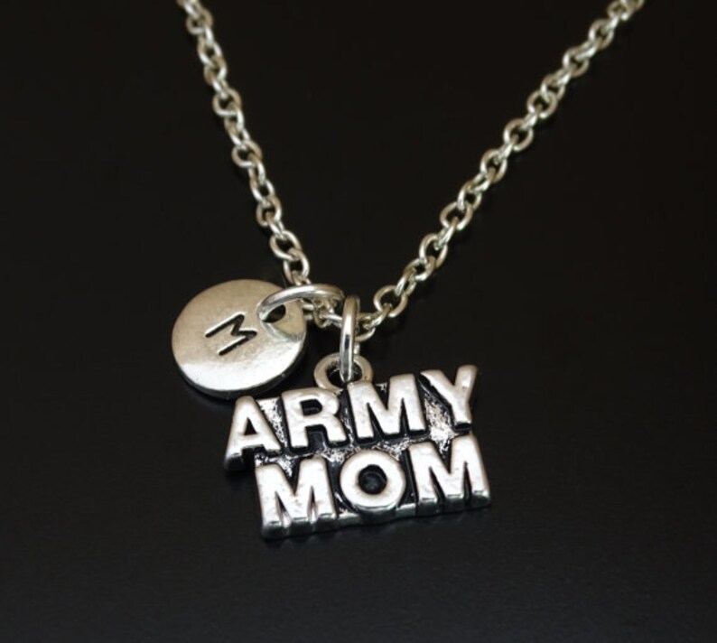 Army Mom Necklace Charm Pendant Image 0